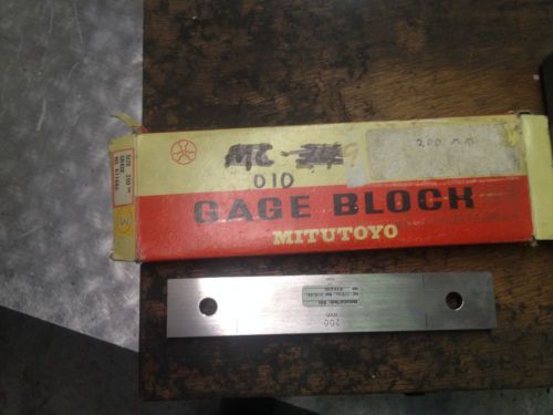 Mitutoyo 200mm gage block