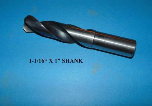 PTD TWIST DRILL 1-1/16&#034; X 1&#034; SHANK X  6.5&#034; LONG DRILL BIT HIGH SPEED