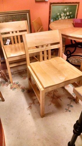4 Commercial quality library wood chairs Worden Cummings - Retail &gt; $1,000 each!