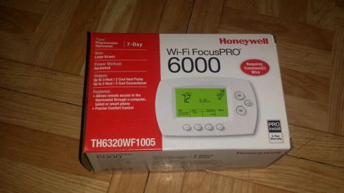 Honeywell TH6320WF1005 Wi-Fi FocusPRO 6000 7 Day Programmable Thermostat