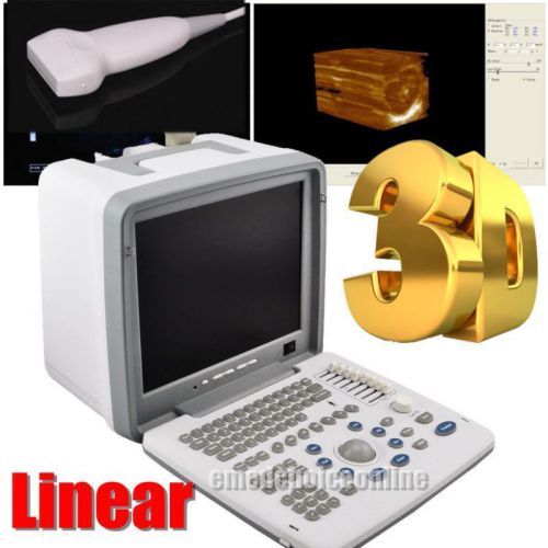 2016 Portable Digital Ultrasound Scanner Machine 7.5Mhz Linear Probe External 3D