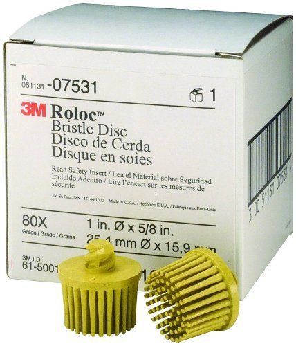 NEW 3M 07531 Roloc Bristle Disc  Yellow