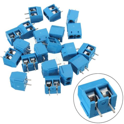 20x KF301-2P 5.08mm 2 Pin Plug M2.5 Screw Terminal Block Connector 5.08-301-2P