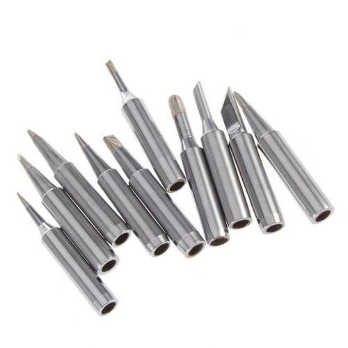 10 Pcs Solder Iron Tip 900M-T For Hakko Soldering Rework Station Tool Silver IG