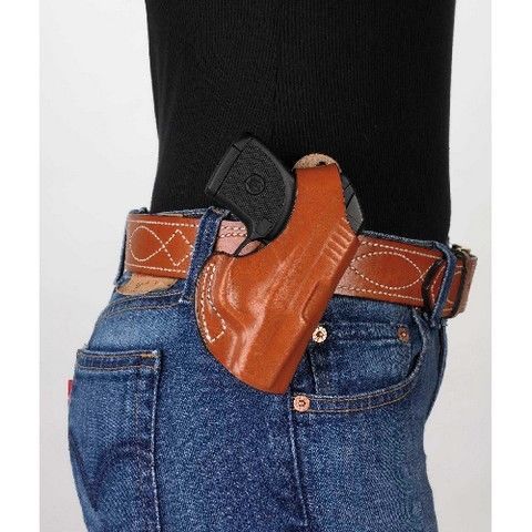 Desantis 012BAT7Z0 The Maverick Belt Holster Black RH Fits Keltec P3AT w/Red