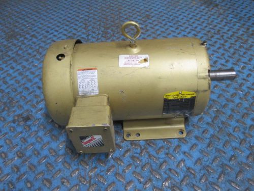 Baldor Motor EM3615T 5HP 1750RPM 184T 208-230/460V 13.9-13.4/6.7A Used