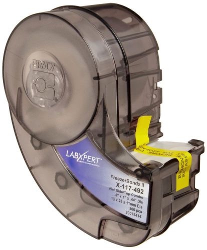 Brady x-117-492 labxpert 1&#034; width x 0.5&#034; height b-492 polyester semi-gloss fi... for sale