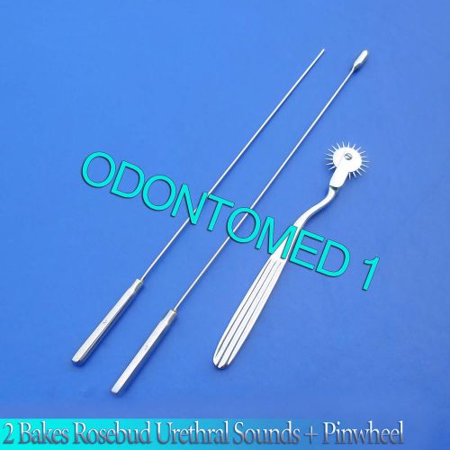 2 Pcs Bakes Rosebud Urethral Sounds 2mm+7mm,Pinwheel