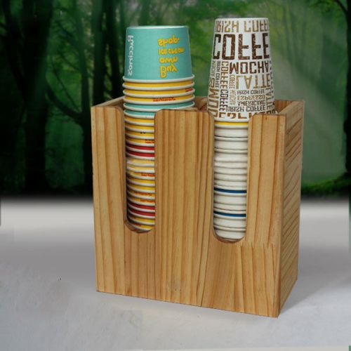 Paper Cup and Lid Holder Dispenser Organizer Drink Coffee Shop Counter Display