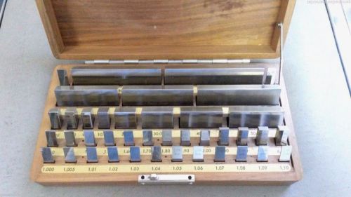 DOALL 40 PIECE RECTANGULAR STEEL GAGE BLOCK SET MACHINE SHOP USED EXCELLENT COND