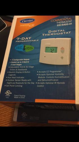 Carrier Debonair 420 Commercial 7-day Programmable Thermostat 33CS420-01 - New