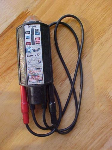 Wiggy class 6610 type vt-1 series a listed voltage tester 193f square d - ul for sale