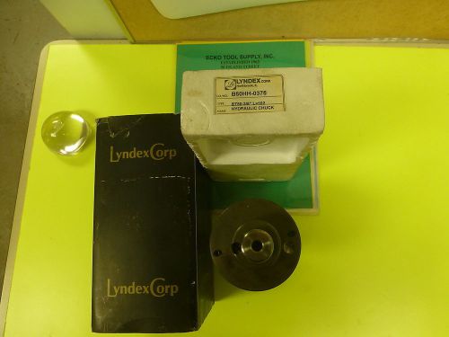 HYDRAULIC MILLING CHUCK BT50 3/8&#034; DIAMETER x 4&#034; PROJECTION LYNDEX USA NEW$115.01