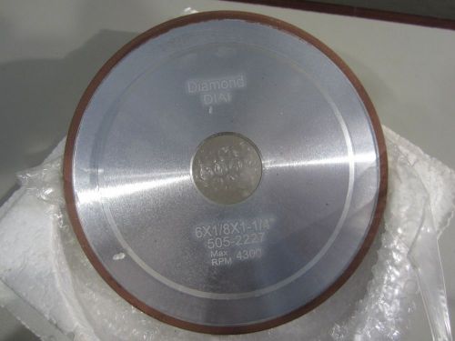 Shars 6 x 1/8&#034; x 1/4 d1a1 diamond wheel 1 505-2227 4300 rpm  new for sale