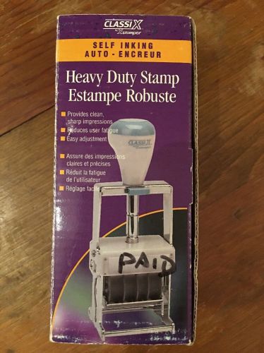 Classi X stamper Heavy Duty Stamp Self Inking