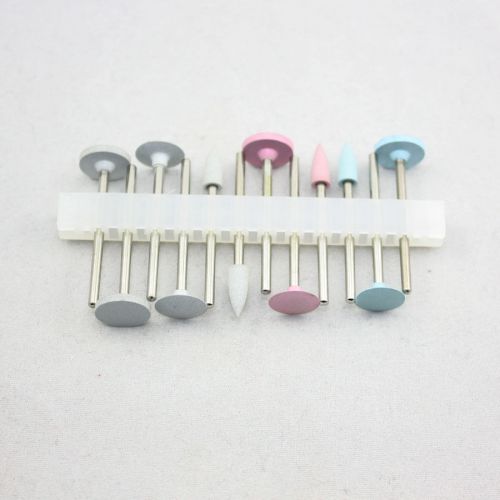 12 pcs/kit diamond burs porcelain teeth polishing kit hp 0312 for low-speed for sale