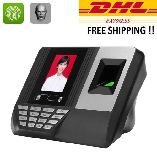 Biometric Facial recognition Scanner Fingerprint Time Attendance 2.8&#034; Display