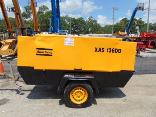 2005 atlas copco xas136-dd &#034; big 261 psi&#034;  300 cfm air compressor portable for sale