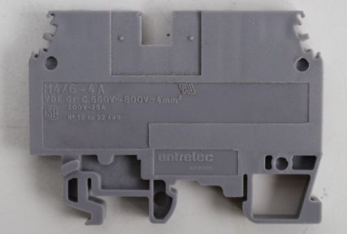 Entrelec  Grey Terminal Block 300V 25A M4/6-4A  NNB