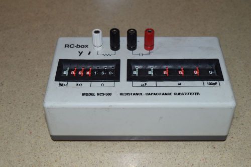 IET LABS RC BOX MODEL RCS-500 RESISTANCE-CAPACITANCE SUBSTITUTER