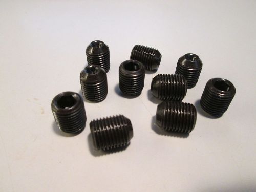 1/2-20 X 5/8&#034; ALLOY SOCKET SET SCREW CUP POINT 10 EACH