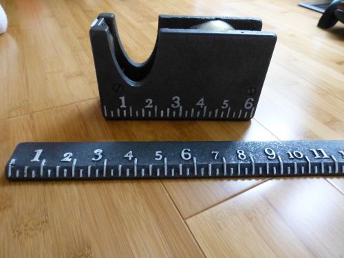 Homart tape dispenser ruler collectors set cast iron 1916 industrial weight