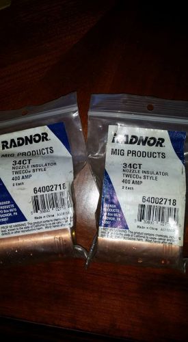 Radnor 34CT Nozzle insulatore Tweco -400A MIG Weld Guns - 2 pks