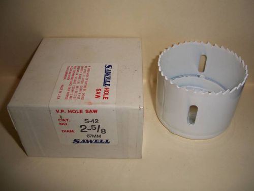 Sawell Hole Saw - 2  5/8&#034; - (67mm) - No. S-42 -   New in Box !!! (E 3)