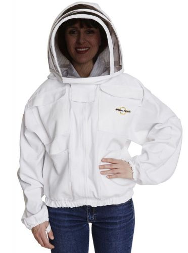 NATURAL APIARY BEEKEEPING JACKET - WHITE - MEDIUM - Fencing Veil