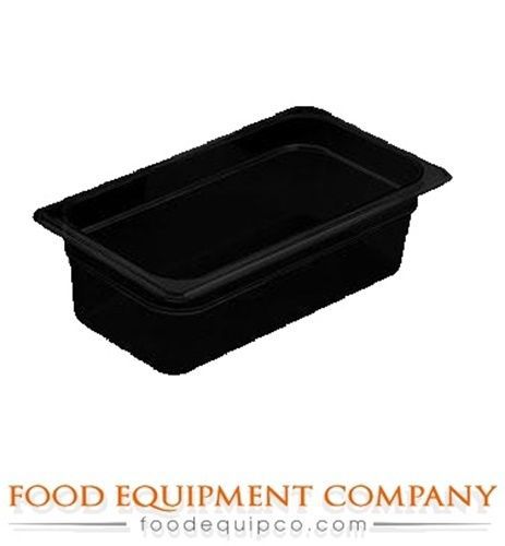 Cambro 32HP110 H-Pan™ 1/3-size 2-1/2&#034;D black  - Case of 6