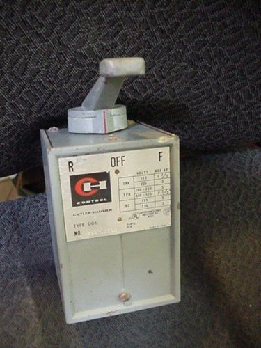 Eaton C-H CUTLER HAMMER 9441H284 TYPE DD1 DRUM SWITCH motor reversing