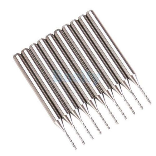 10pcs 0.8mm Carbide End Mill Endmill Tungsten Steel Blade CNC/PCB Engraving Bit