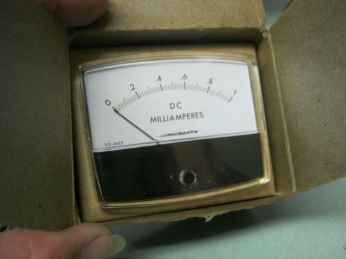 Vintage Micronta Panel Meter 0-1 mA DC 22-052