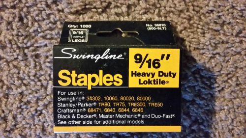 Swingline 9/16&#034; Heavy Duty Loktile 1000 Staples 800-9LT NIB