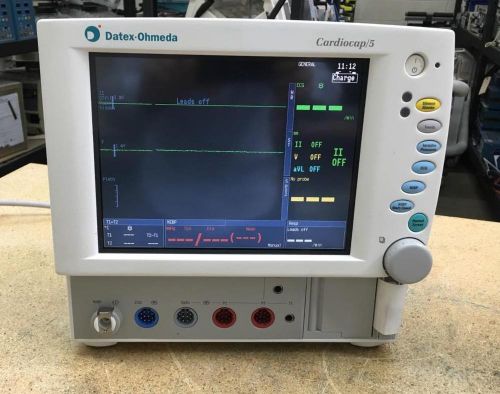 GE DATEX OHMEDA CARDIOCAP5 MONITOR with IBP + Accessories