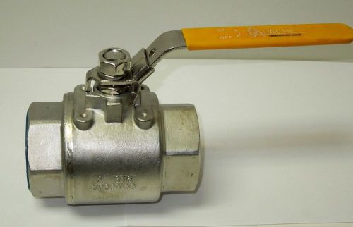 Ball valve 2&#034; 2000 npt full port 316 stainless steel 2pc design seal weld&lt;159wh for sale