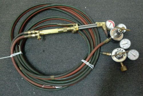 Used Harris 25- 15c/100c Regulators w/ Torch &amp; Hoses