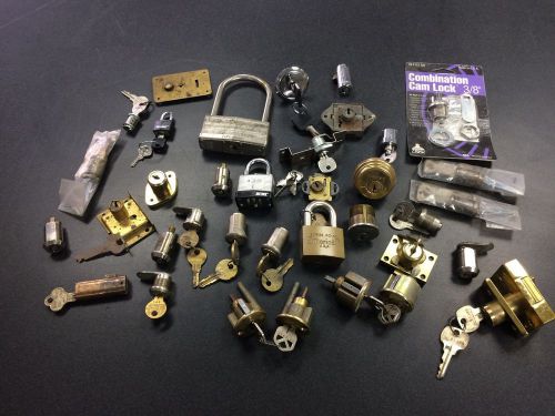 Locksmith-Student-Lot of Lock Cylilnders for Parts or Practice (1)