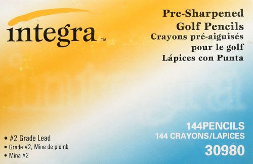 Integra Golf Pencil, 3-1/2-Inch Pre Sharpened, 144/Box, Yellow (ITA30980) New