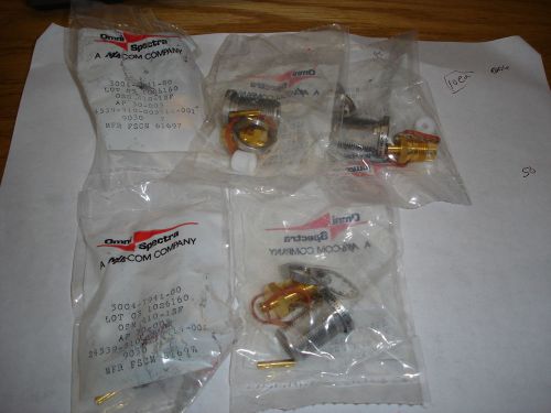 5 pcs NEW Gold Type N bulkhead omni spectra 3004-7941-00