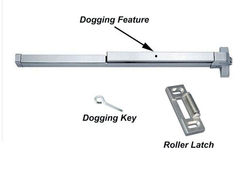 Dynasty Hardware Push Bar Panic Exit Device Aluminum