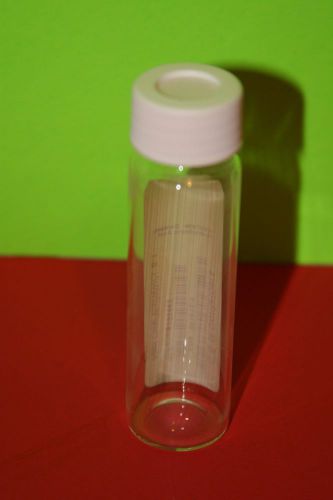 C&amp;G 40ml Clear Borosilicate Vials w/White 24-414 Teflon Septa Cap, 159 total