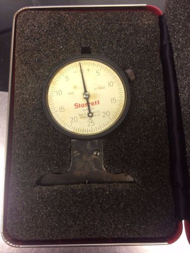 STARRETT NO. 643J-131 DEPTH GAGE .125&#034; RANGE 2+1/2 IN BASE 0-25-0 READING