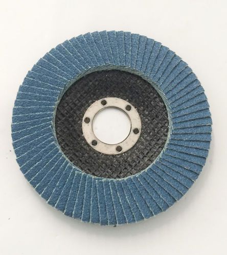 50PC 4-1/2&#034; X 7/8&#034; 80 GRIT PREMIUM ZIRCONIA FLAP DISC SANDING GRINDING WHEEL