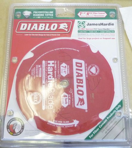 DIABLO - D0704DH - 7 1/4&#034; x 4 TOOTH FIBER CEMENT HARDIEBLADE - NEW!!!