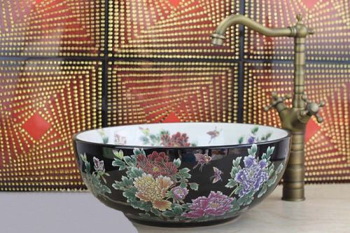 A90 European Style Hand Made D 40 - 42cm Bathroom Ceramic Art Sink/Wash Basin