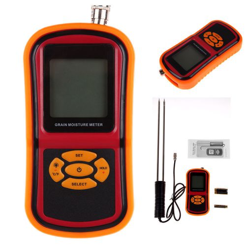 Digital food grain rice corn wheat moisture temperature meter tester probe tool for sale