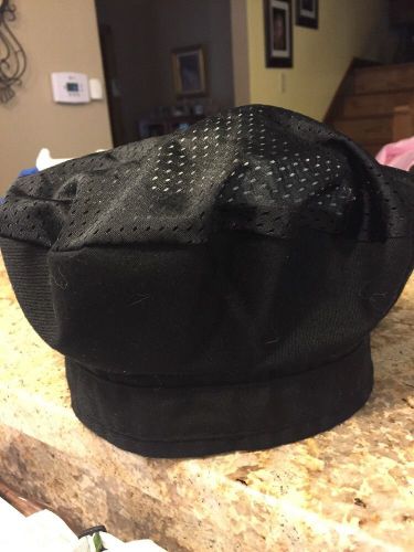 Happy Chef Uniform Black Chef Hat, Adult