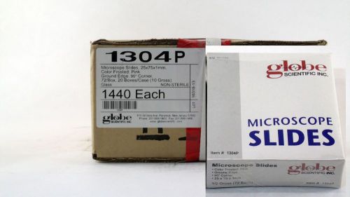 Globe scientific microscope slides 1304p ground edge 90corners 1440pcs for sale