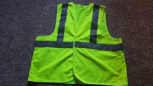 ANSI / Reflective Tape/ High Visibility Yellow Safety Vest OSFM